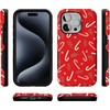 image:imageCasely iPhone 15 Pro Case  Peppermint Kiss  Candy Cane  Bold Protective Design  MagSafe Compatible Design