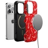 image:imageCasely iPhone 15 Pro Case  Peppermint Kiss  Candy Cane  Bold Protective Design  MagSafe Compatible Design