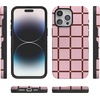 image:imageCasely iPhone 15 Pro Case  Uptown Gridlock  Pink Checkerboard  Bold Protective Design  Compatible with MagSafe