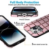 image:imageCasely iPhone 15 Pro Case  Uptown Gridlock  Pink Checkerboard  Bold Protective Design  Compatible with MagSafe