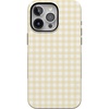 image:imageCasely iPhone 15 Pro Case  Pastel Picnic  Yellow Gingham  Bold Protective Design  Compatible with MagSafe