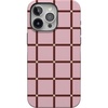 image:imageCasely iPhone 15 Pro Case  Uptown Gridlock  Pink Checkerboard  Bold Protective Design  Compatible with MagSafe