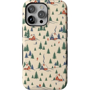 image:imageCasely iPhone 15 Pro Case  Chalet All Day  Winter Village  Bold Protective Design  MagSafe Compatible Design