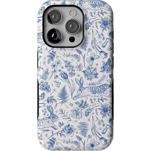 image:imageCasely iPhone 15 Pro Case  Hop amp Bloom  Bunny Toile  Bold Protective Design  Compatible with MagSafe