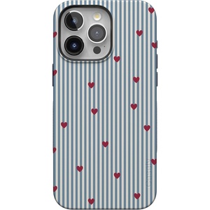image:imageCasely iPhone 15 Pro Case  Love Lines  Blue Stripes  Bold Protective Design  MagSafe Compatible Design
