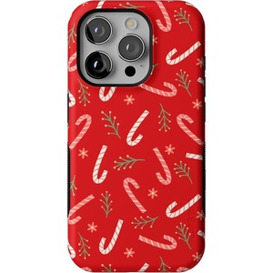 image:imageCasely iPhone 15 Pro Case  Peppermint Kiss  Candy Cane  Bold Protective Design  MagSafe Compatible Design