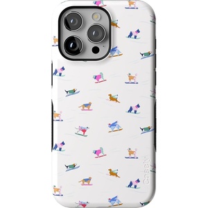 image:imageCasely iPhone 15 Pro Case  Powder Pups  Dog Sled  Bold Protective Design  MagSafe Compatible Design