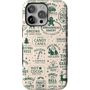 image:imageCasely iPhone 15 Pro Case  Santas Stamps  Holiday Market  Bold Protective Design  MagSafe Compatible Design
