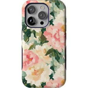 image:imageCasely iPhone 15 Pro Case  The Garden Room  Painted Petals  Bold Protective Design  Compatible with MagSafe