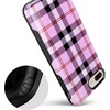 image:imageCasely iPhone 678 Plus Case  Floral Forest  Navy Cherry Blossom Floral  Bold Protective DesignAs if Light Purple Plaid