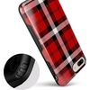 image:imageCasely iPhone 678 Plus Case  Floral Forest  Navy Cherry Blossom Floral  Bold Protective DesignAs if Red Plaid