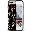 image:imageCasely iPhone 678 Plus Case  Floral Forest  Navy Cherry Blossom Floral  Bold Protective DesignBlack and Gold Metallic Waves
