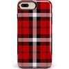 image:imageCasely iPhone 678 Plus Case  Floral Forest  Navy Cherry Blossom Floral  Bold Protective DesignAs if Red Plaid