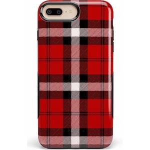 image:imageCasely iPhone 678 Plus Case  Floral Forest  Navy Cherry Blossom Floral  Bold Protective DesignAs if Red Plaid