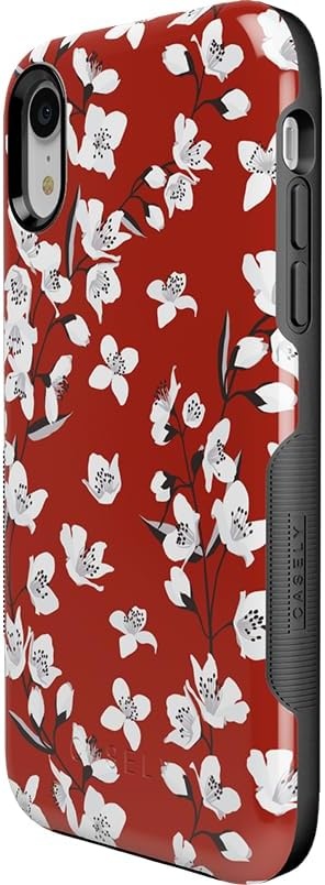 image:imageCasely iPhone XR Case  Miracle Ticket  Grateful Dead Vintage  Bold Protective DesignFloral Forest  Red Cherry Blossom Floral