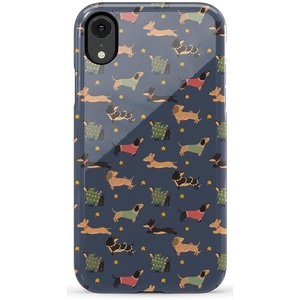 image:imageCasely iPhone XR Case  Boho Blooms  Golden Floral  Essential Slim DualLayer Protective DesignDashing Doxies  Dachshund Dog