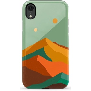 image:imageCasely iPhone XR Case  Boho Blooms  Golden Floral  Essential Slim DualLayer Protective DesignEndless Peaks  Colorblock Mountain