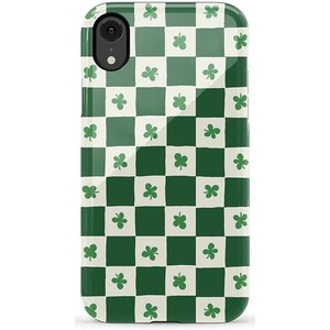image:imageCasely iPhone XR Case  Boho Blooms  Golden Floral  Essential Slim DualLayer Protective DesignLucky You  Shamrock