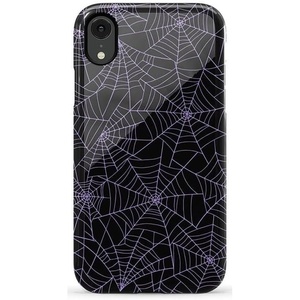 image:imageCasely iPhone XR Case  Boho Blooms  Golden Floral  Essential Slim DualLayer Protective DesignMidnight Web  Spider Web