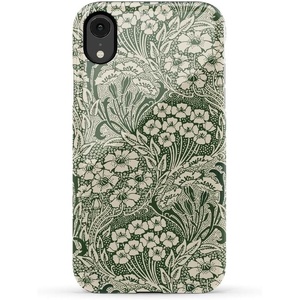 image:imageCasely iPhone XR Case  Boho Blooms  Golden Floral  Essential Slim DualLayer Protective DesignMystic Meadow  Green Gardens