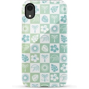 image:imageCasely iPhone XR Case  Boho Blooms  Golden Floral  Essential Slim DualLayer Protective DesignPura Vida  Coastal Checkers