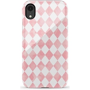 image:imageCasely iPhone XR Case  Boho Blooms  Golden Floral  Essential Slim DualLayer Protective DesignQueen of Diamonds  Pink Watercolor