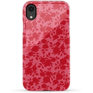 image:imageCasely iPhone XR Case  Boho Blooms  Golden Floral  Essential Slim DualLayer Protective DesignRose Garden  Red Aesthetic