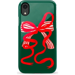 image:imageCasely iPhone XR Case  Boho Blooms  Golden Floral  Essential Slim DualLayer Protective DesignSantas Favorite  Holiday Bow
