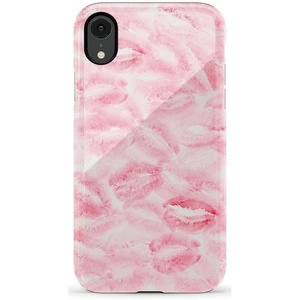 image:imageCasely iPhone XR Case  Boho Blooms  Golden Floral  Essential Slim DualLayer Protective DesignSealed with a Kiss  Pink Lipstick