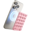 image:imageCasely Grippy Kiwi Kiss  Lime Green Glitter  MagSafe Compatible Cell Phone Mount Silicone Suction Cup Sticky Phone Holder and StandPink