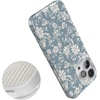 image:imageCasely iPhone 15 Pro Max Case  Afternoon Tea  Blue Floral  Compatible with MagSafe  Classic Ultra Thin Design