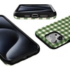 image:imageCasely iPhone 15 Pro Max Case  Checked Twice  Green Plaid  Bold Protective Design  MagSafe Compatible Design