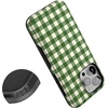 image:imageCasely iPhone 15 Pro Max Case  Checked Twice  Green Plaid  Bold Protective Design  MagSafe Compatible Design