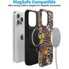 image:imageCasely iPhone 15 Pro Max Case  Falling for You  Plum Floral  Bold Protective Design  Compatible with MagSafe