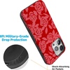 image:imageCasely iPhone 15 Pro Max Case  Final Rose  Red amp Pink Floral  Bold Protective Design  MagSafe Compatible Design