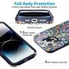image:imageCasely iPhone 15 Pro Max Case  Full Bloom  Navy Floral  Bold Protective Design  Compatible with MagSafe