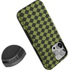 image:imageCasely iPhone 15 Pro Max Case  Harlequin Wicked Diamond  Black and Green  Bold Protective Design  MagSafe Compatible Design