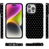 image:imageCasely iPhone 15 Pro Max Case  On the Dot  Black Polka Dot  Compatible with MagSafe  Classic Ultra Slim Design