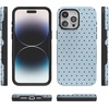 image:imageCasely iPhone 15 Pro Max Case  On the Dot  Blue amp Brown Polka Dot  Bold Protective Design  Compatible with MagSafe