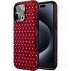 image:imageCasely iPhone 15 Pro Max Case  On the Dot  Maroon Polka Dot  Bold Protective Design  MagSafe Compatible Design