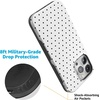 image:imageCasely iPhone 15 Pro Max Case  On the Dot  White Polka Dot  Bold Protective Design  Compatible with MagSafe