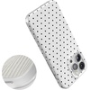 image:imageCasely iPhone 15 Pro Max Case  On the Dot  White Polka Dot  Compatible with MagSafe  Classic Ultra Slim Design