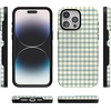 image:imageCasely iPhone 15 Pro Max Case  Pastel Picnic  Blue amp Green Gingham  Bold Protective Design  Compatible with MagSafe