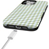 image:imageCasely iPhone 15 Pro Max Case  Pastel Picnic  Blue amp Green Gingham  Bold Protective Design  Compatible with MagSafe