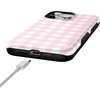 image:imageCasely iPhone 15 Pro Max Case  Pink Plaid  Sunday Best  Bold Protective Design  Compatible with MagSafe