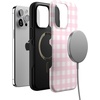 image:imageCasely iPhone 15 Pro Max Case  Pink Plaid  Sunday Best  Bold Protective Design  Compatible with MagSafe