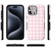 image:imageCasely iPhone 15 Pro Max Case  Pink Plaid  Sunday Best  Bold Protective Design  Compatible with MagSafe