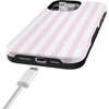 image:imageCasely iPhone 15 Pro Max Case  Pink Stripes  Sunday Best  Bold Protective Design  Compatible with MagSafe