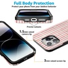 image:imageCasely iPhone 15 Pro Max Case  Pretty in Pastel  Blush Stripes  Bold Protective Design  MagSafe Compatible Design