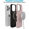 image:imageCasely iPhone 15 Pro Max Case  Pretty in Pastel  Blush Stripes  Bold Protective Design  MagSafe Compatible Design